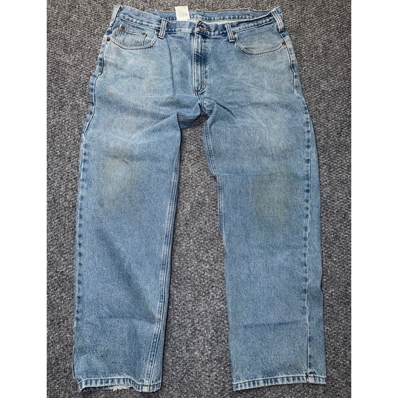 Carhartt Other - Carhartt Men's Light Blue Light Wash Straight Denim Jeans Traditional fit 42x32